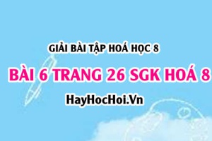 Giải bài 6 trang 26 SGK Hoá 8: Đơn chất, hợp chất - phân tử khái niệm và đặc điểm cấu tạo